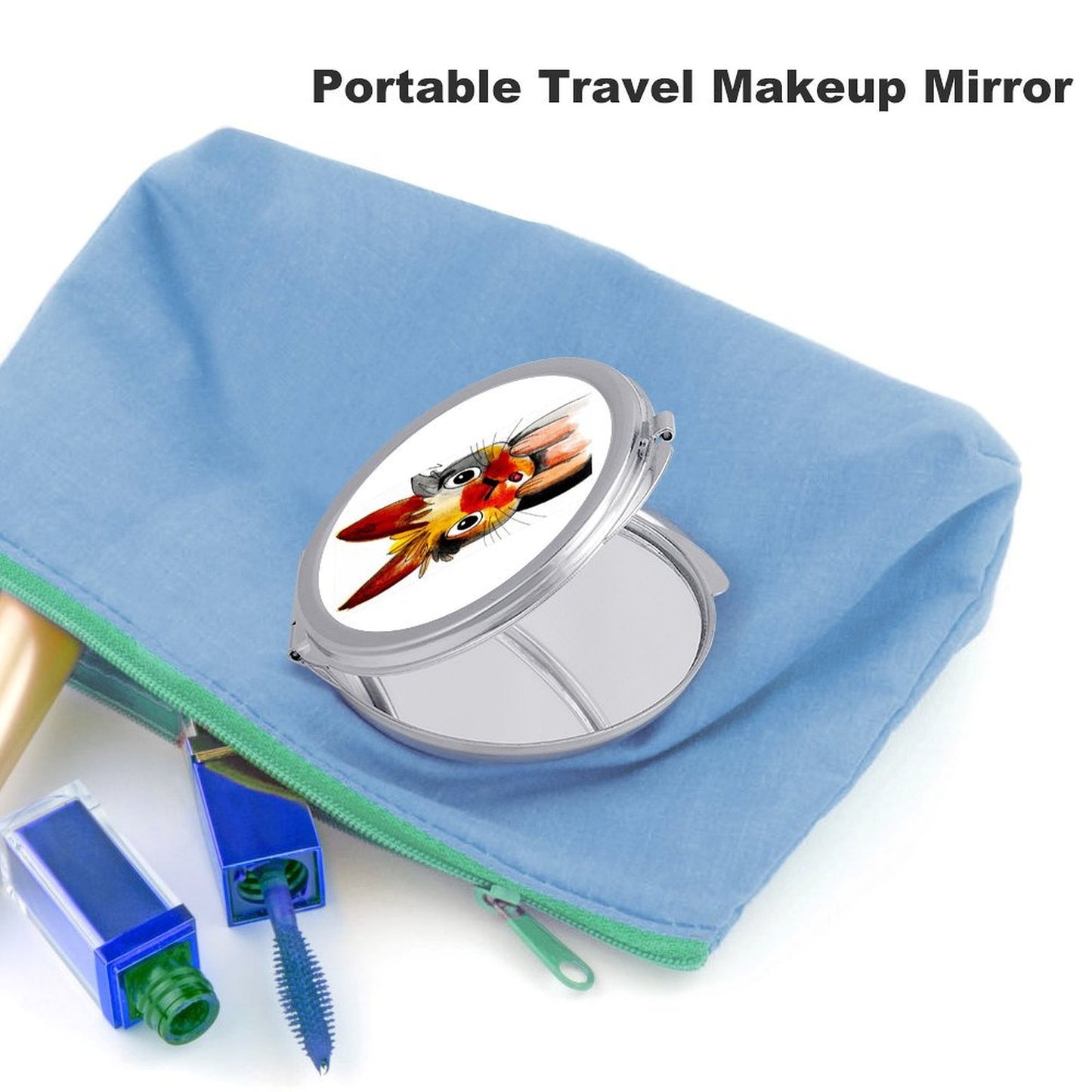 Specchietto da Borsetta Personalizzato con Foto | Compatto e in Metallo