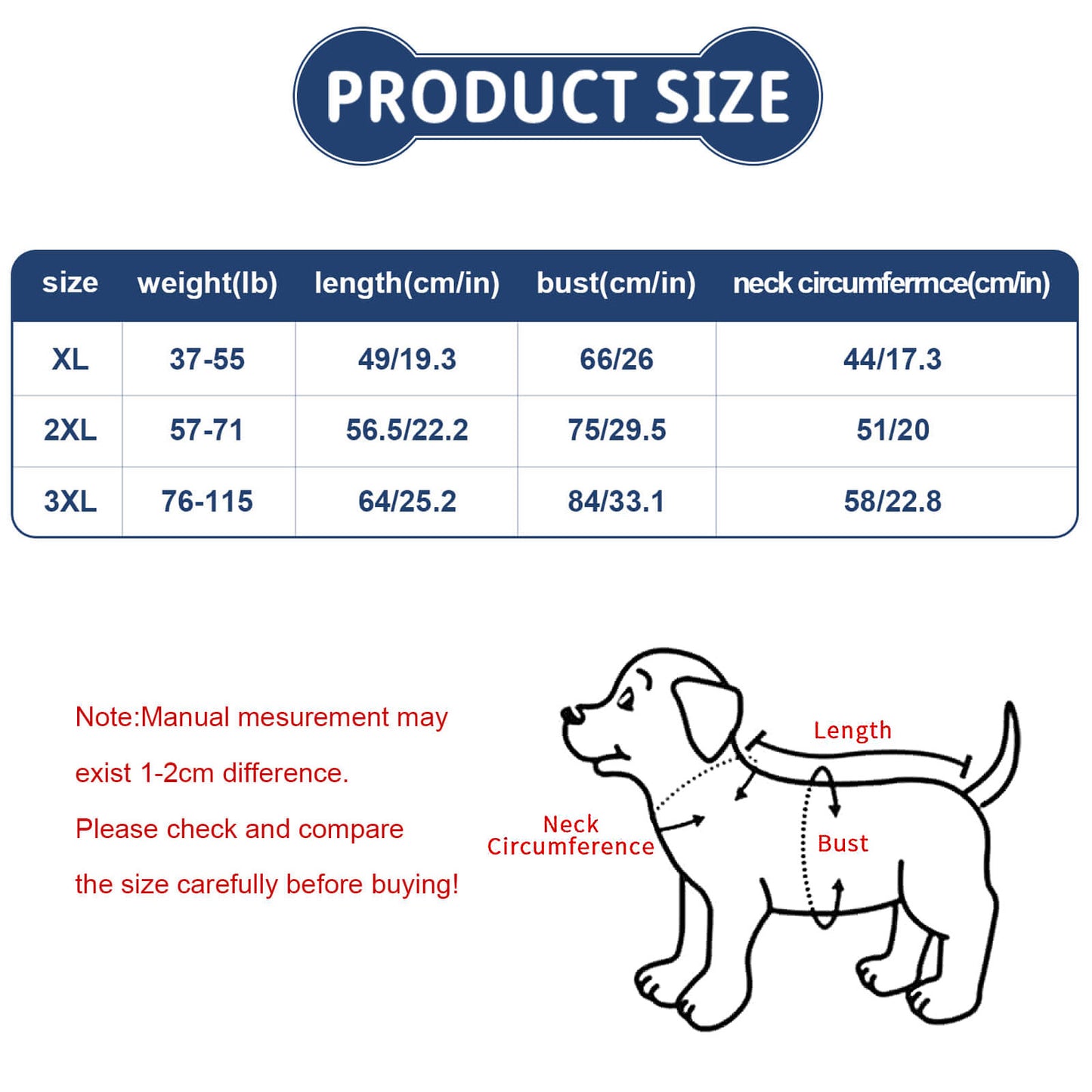 Canotta Estiva Personalizzata per Cani di Taglia Grande