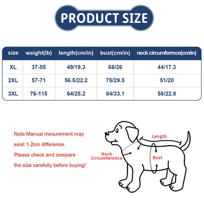 Canotta Estiva Personalizzata per Cani di Taglia Grande
