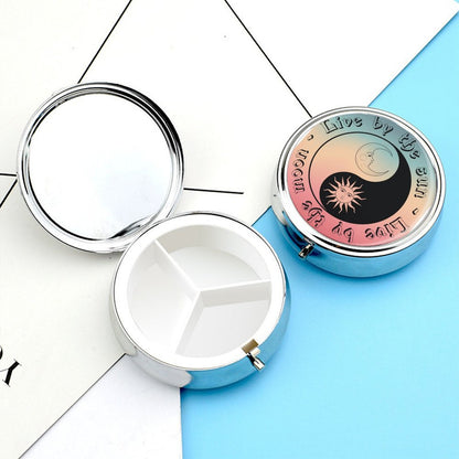 Portapillole Rotondo Personalizzato | Mini Contenitore da Viaggio