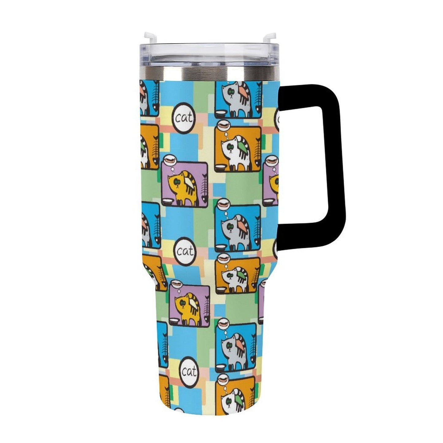 Tumbler Termico da 40 oz in Acciaio con Manico e Stampa Personalizzata