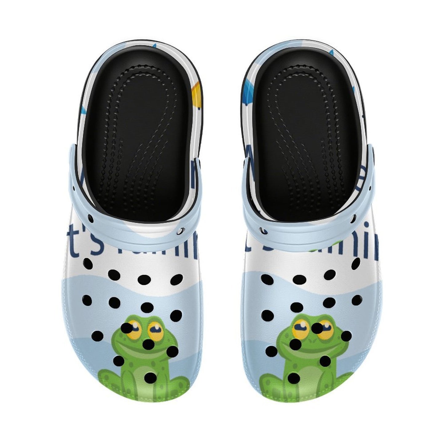 Platform Clogs con Tacco Personalizzati in EVA con Stampa Grafica su Misura