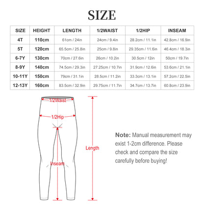 Leggings Bambina Personalizzabili con Stampa – Tessuto Elastico e Traspirante