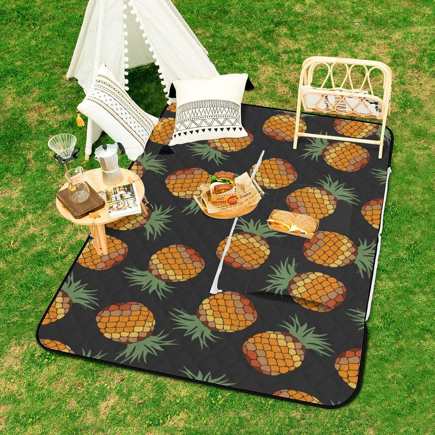 Tappeto da Picnic Pieghevole 2-in-1 | La Borsa che Diventa un'Oasi