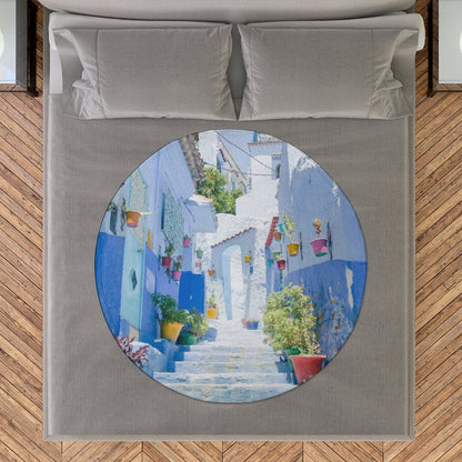 Coperta Rotonda Personalizzata con Foto | Il Tuo Cerchio di Comfort