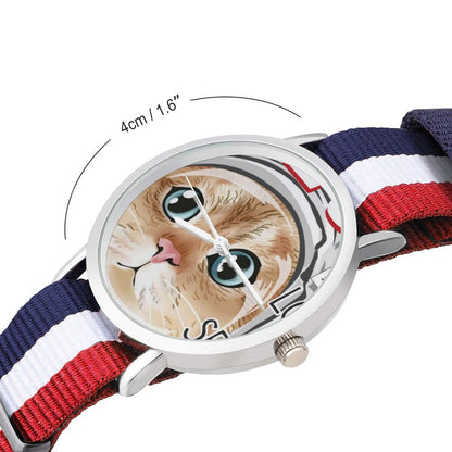 Orologio Minimalista Cinturino Nylon | Quadrante Pulito Personalizzato