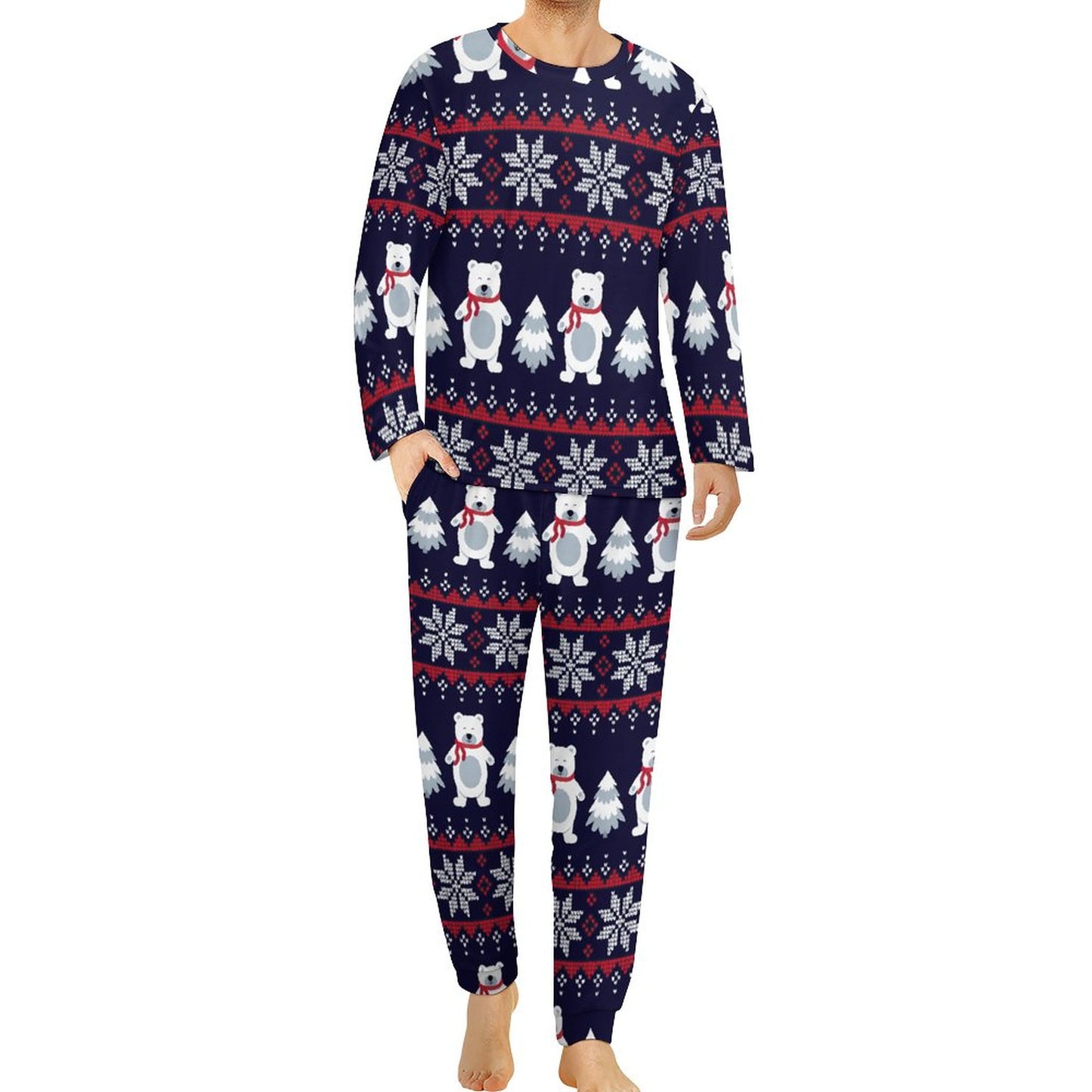 Pigiama Uomo Personalizzato | Set Lungo Soft Touch (S-6XL)