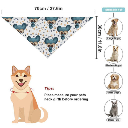 Bandana per Cani Personalizzata | Stampa il Nome e lo Stile del Tuo Pet