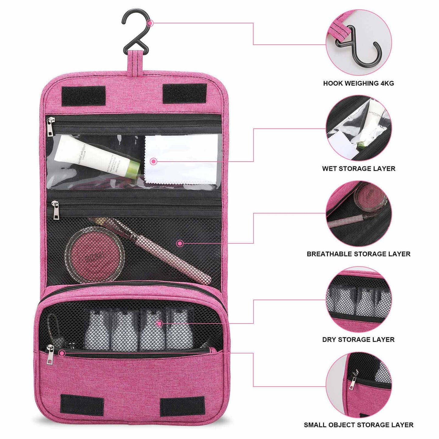 Beauty Case da Viaggio Appeso | Organizer Waterproof Personalizzato