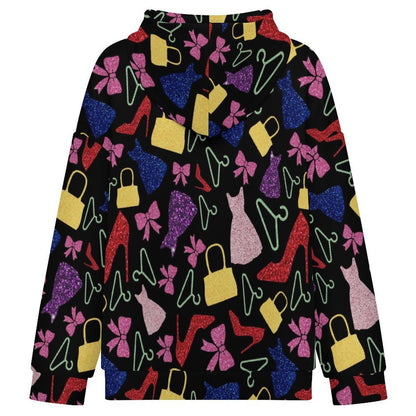Felpa Donna con Zip e Cappuccio Personalizzabile