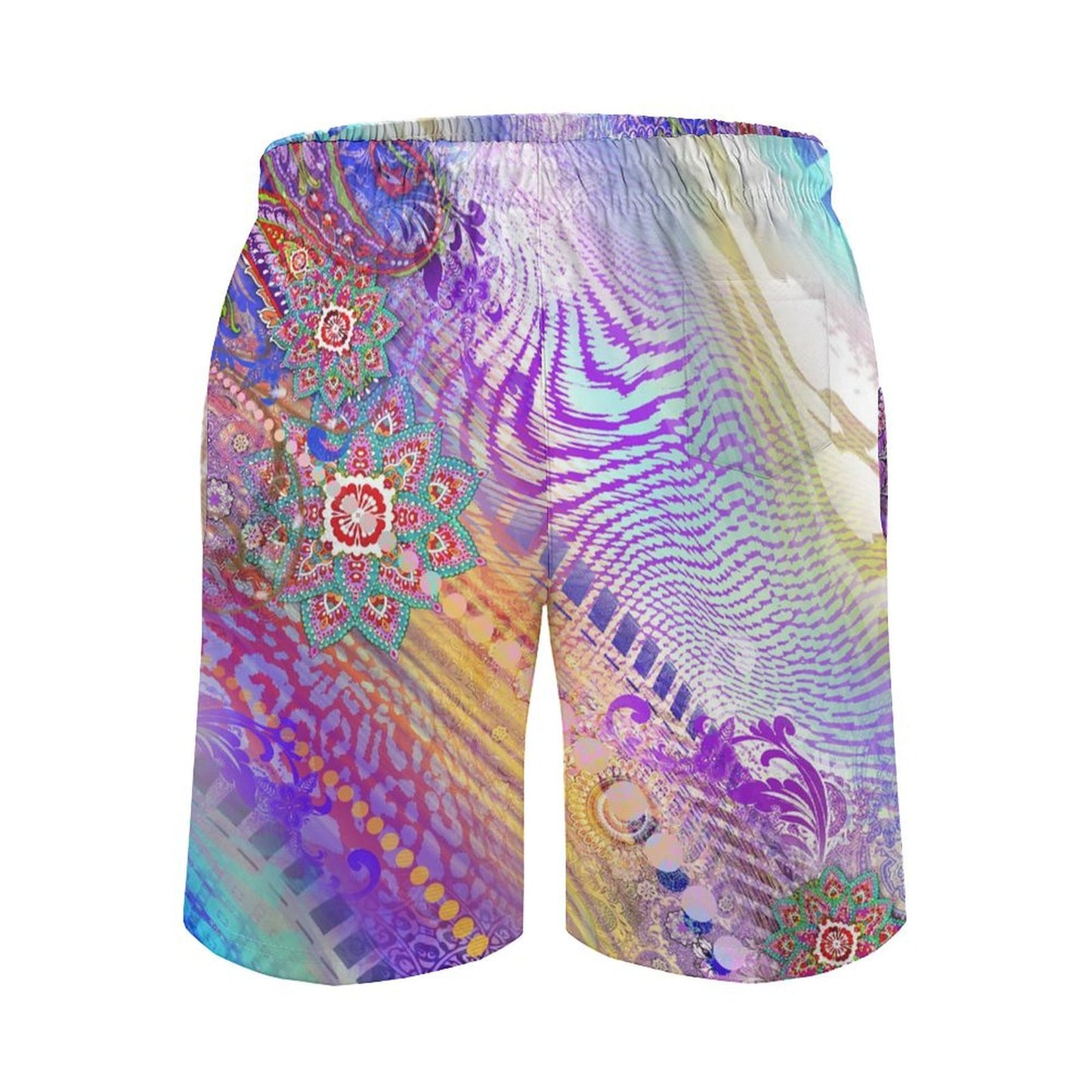Pantaloncini Spiaggia Uomo Personalizzati | Tessuto "Pelle di Pesca" | Stampa Unica