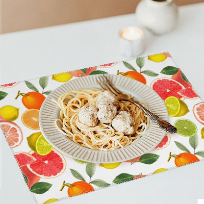 Set 4 Tovagliette Americane Personalizzate in Canvas | La Tua Arte a Tavola