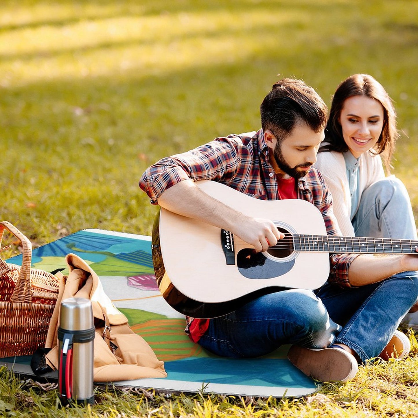 Tappeto da Picnic Imbottito Personalizzato | Il Tuo Salotto all'Aperto