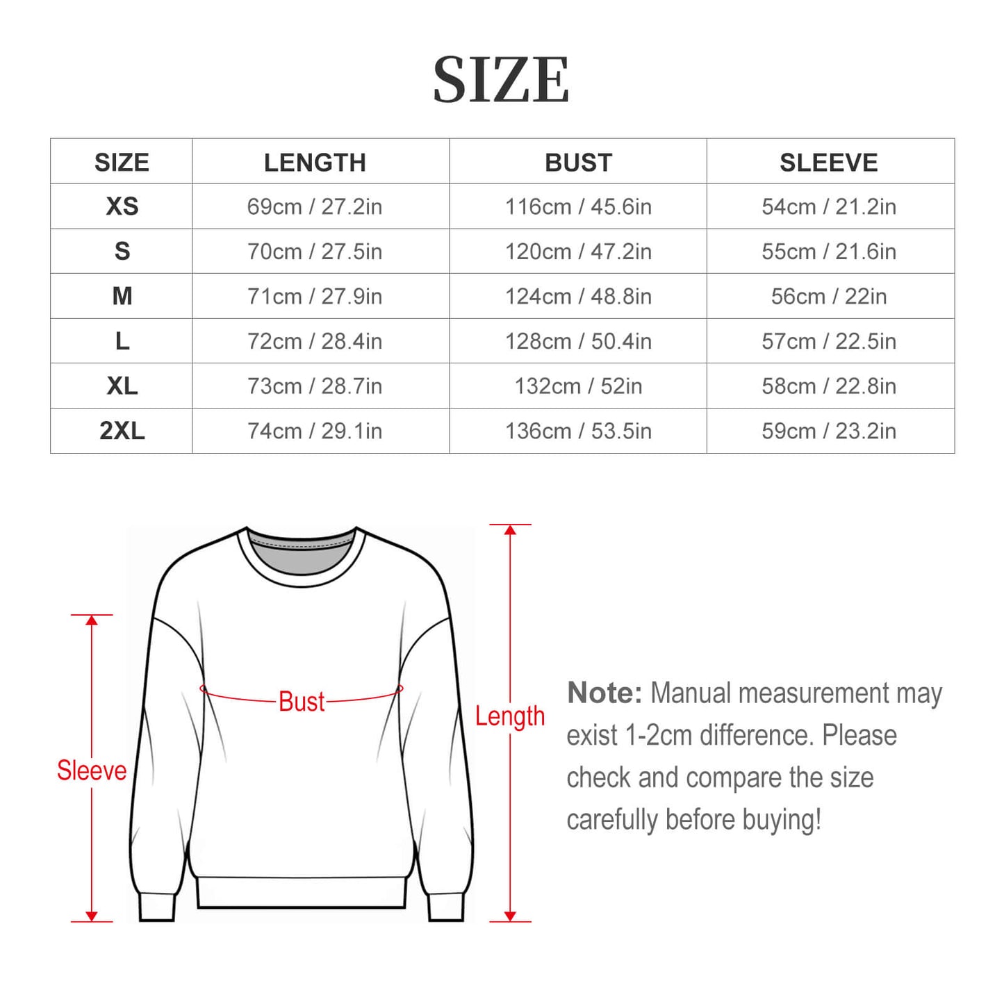 Felpa Girocollo Unisex Personalizzabile | Tessuto a Coste