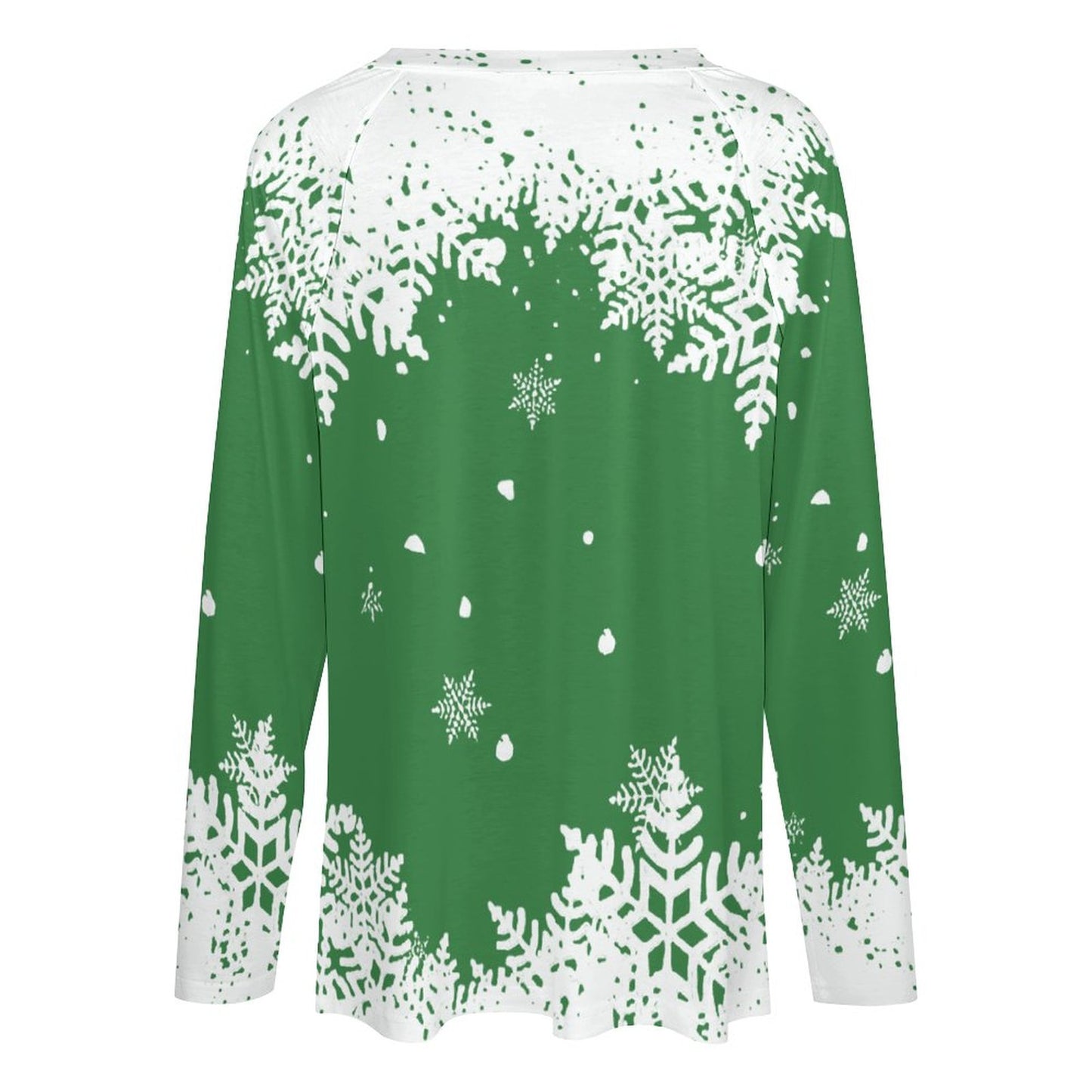 T-Shirt Oversize Donna Doppio Collo V | Maglia Manica Lunga Boyfriend Style