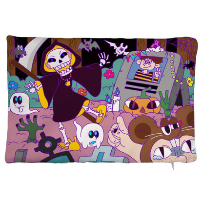 Federa Cuscino Lombare Personalizzata | Velluto Morbido | Supporto Schiena 30x50