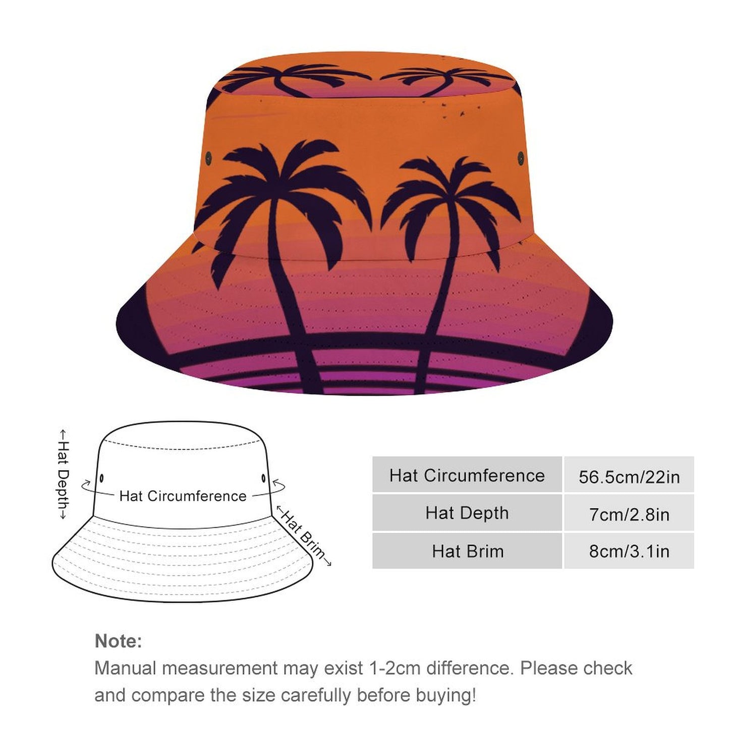 Cappello Pescatore Adulto Personalizzato | Stampa Unica | Protezione Solare