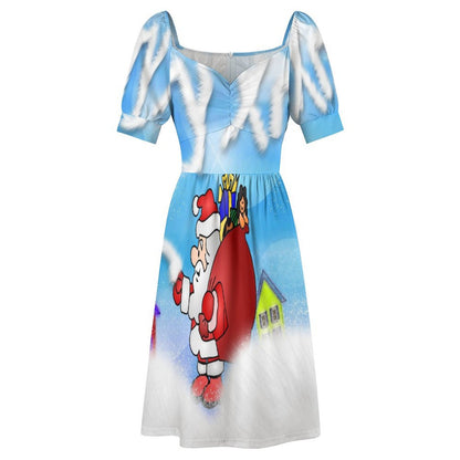 Abito A-Line Personalizzato con Foto | Vestito Estivo Sciancrato