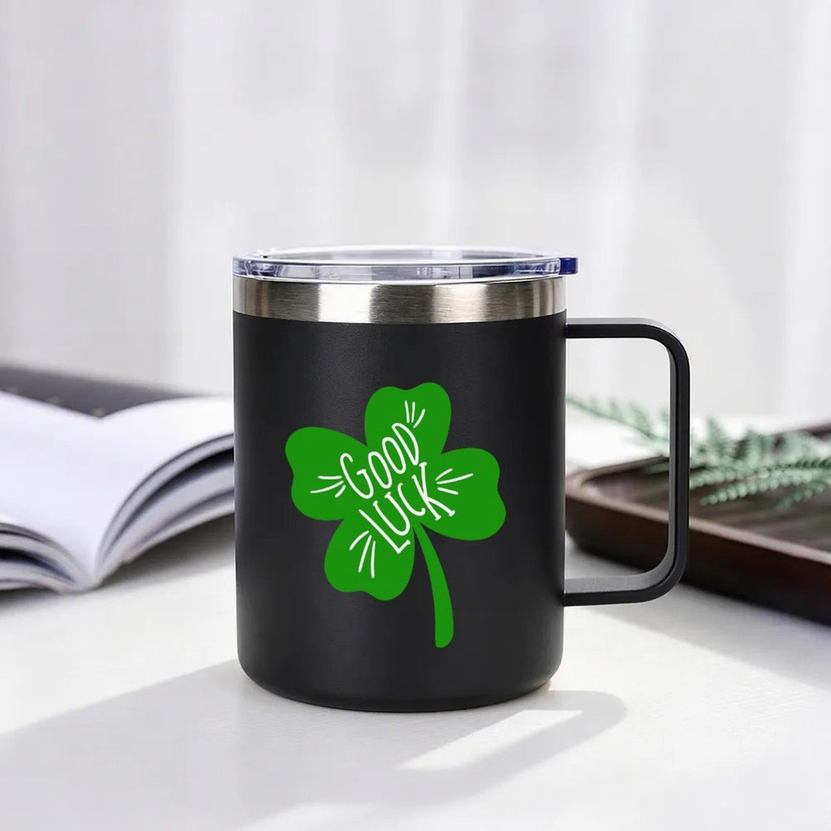 Tazza Termica Personalizzata in Acciaio Inox da 12 oz con Stampa su Misura