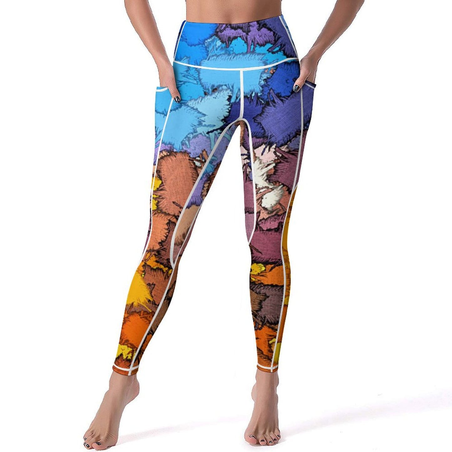 Pantaloni Yoga Alta Qualità con Doppie Tasche | Leggings Personalizzati Donna
