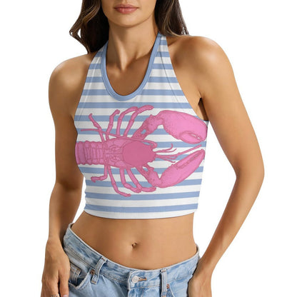 Top con Scollo all'Americana Personalizzato con Stampa Custom