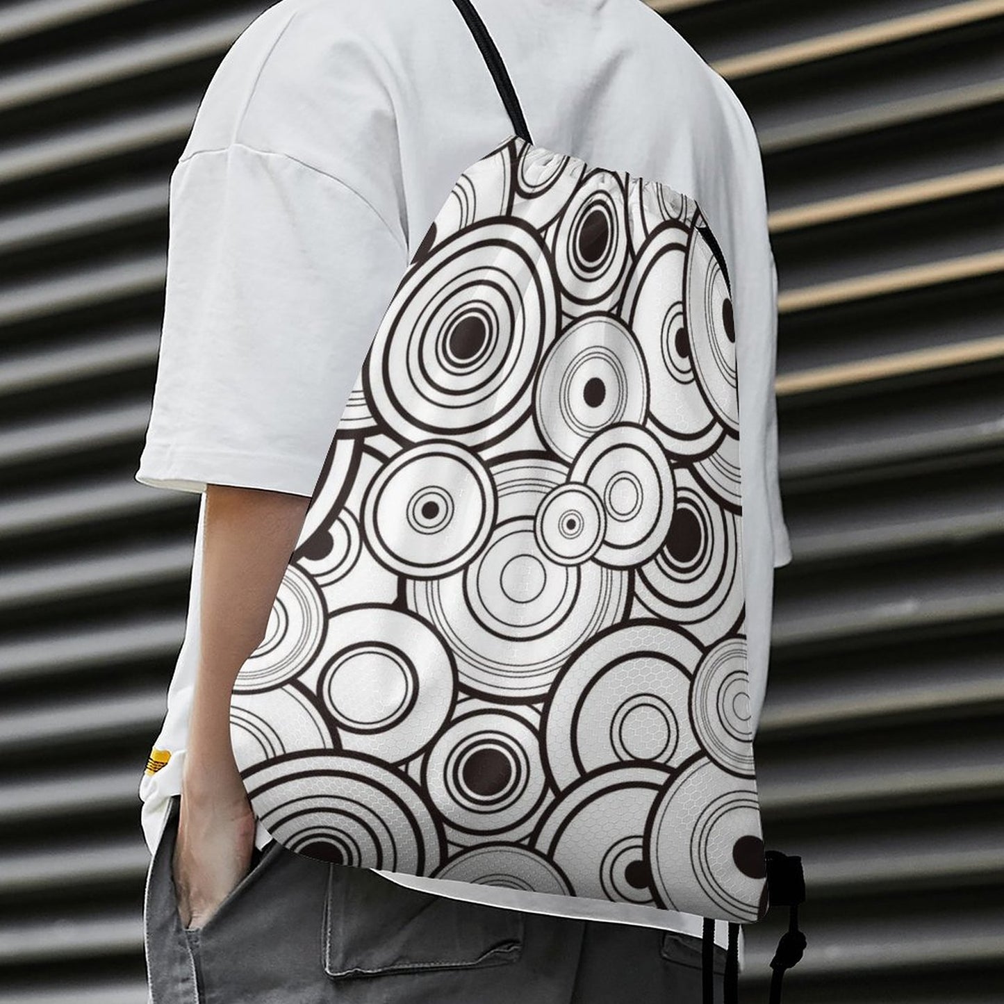 Zaino a Sacco Personalizzato Texture Nido d'Ape | Cinch Bag Palestra