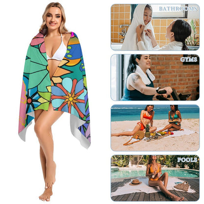 Telo Mare Grande Personalizzato 160x80cm | Microfibra | Stampa Unica