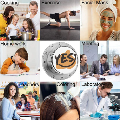 Timer Magnetico Meccanico Acciaio Personalizzato | 55min Senza Batteria UV Print