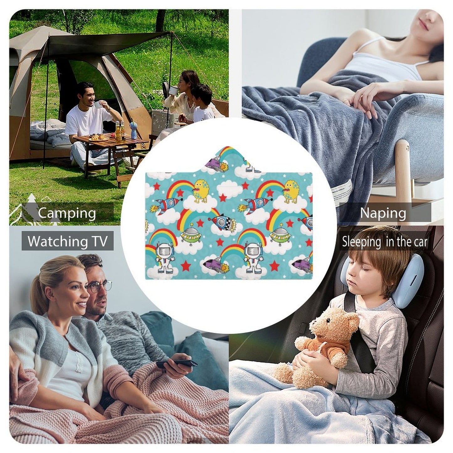 Coperta con Cappuccio Personalizzata | Indossa il Tuo Comfort con Stile