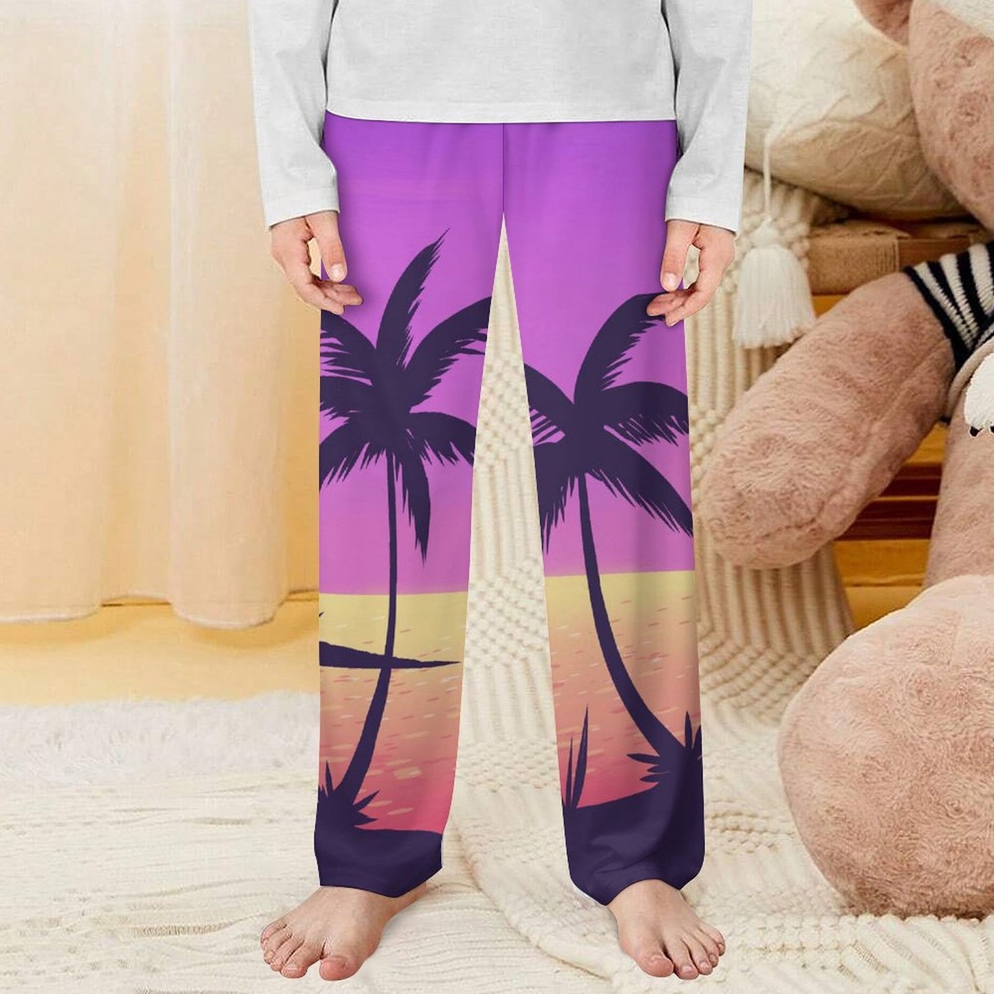 Pantaloni Pigiama Bambino Personalizzati in Puro Cotone