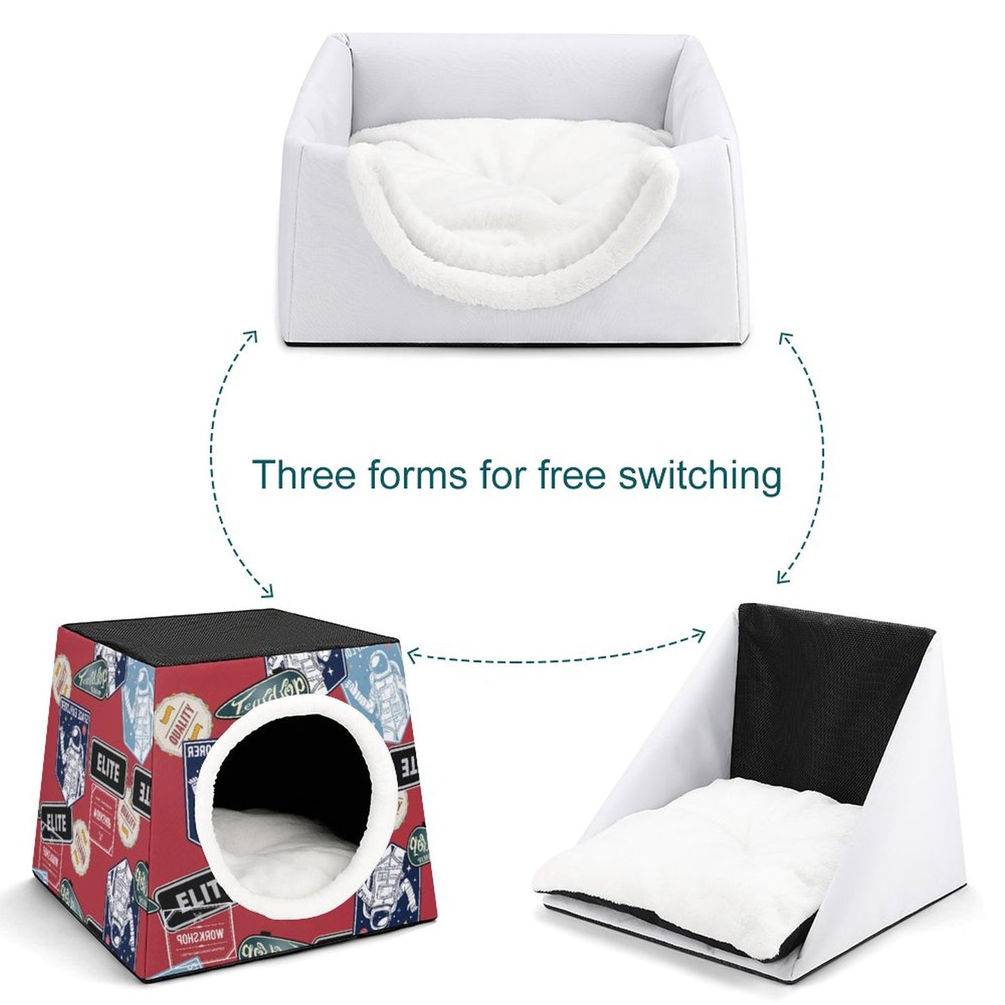 Cuccia Gatto a Capsula Spaziale | Letto Cane Chiuso Personalizzato