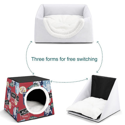 Cuccia Gatto a Capsula Spaziale | Letto Cane Chiuso Personalizzato