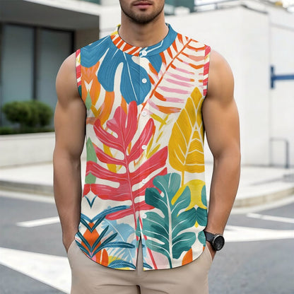 Camicia Smanicata da Uomo Personalizzata con Bottoni