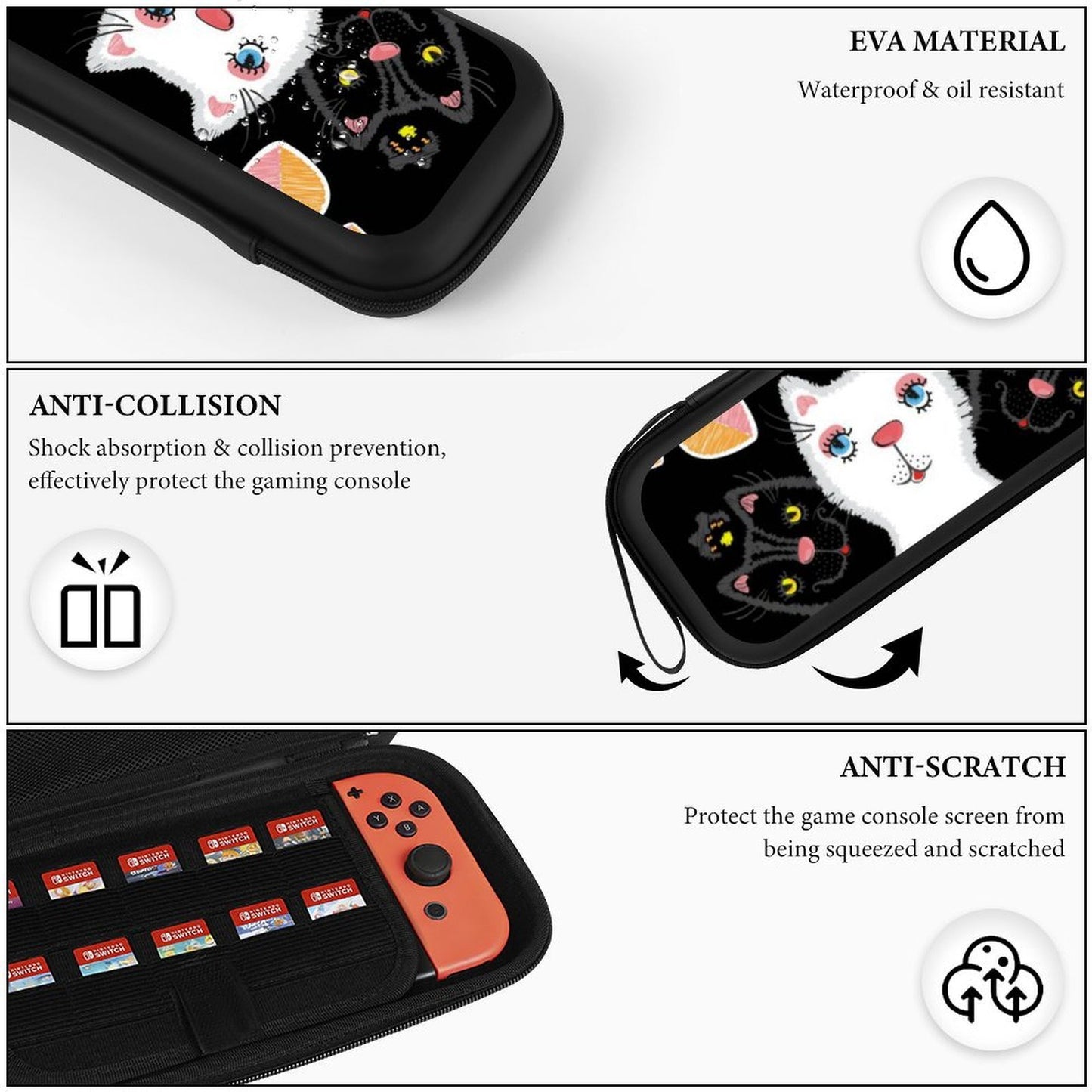 Custodia Switch 2 Personalizzata | Guscio Rigido EVA & 20 Giochi
