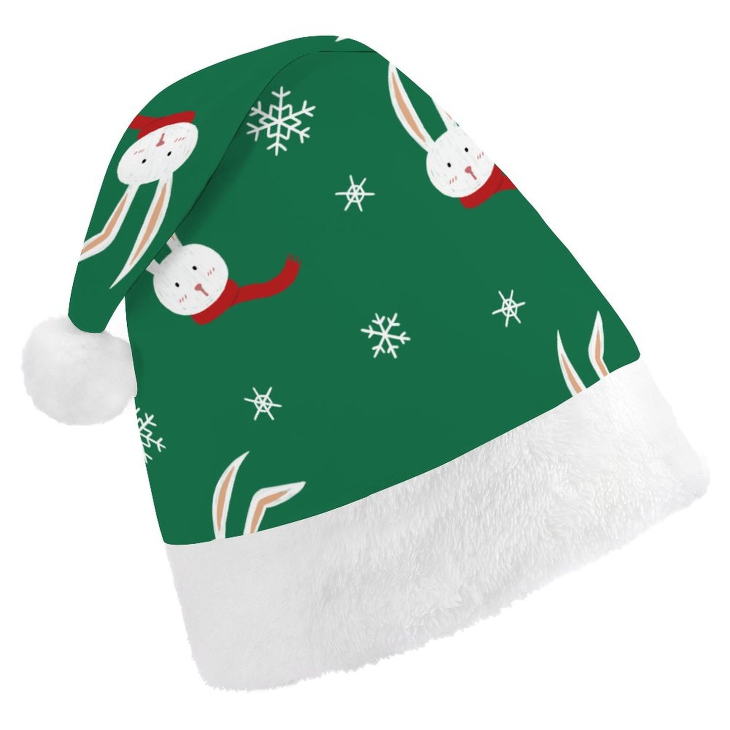 Cappello di Natale Personalizzato | Tessuto Peluche Morbido & Elastico