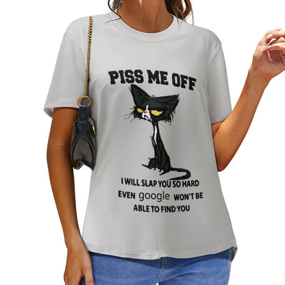 T-Shirt Donna Stampa Totale | Effetto Cotone Morbido Personalizzato (S-6XL)