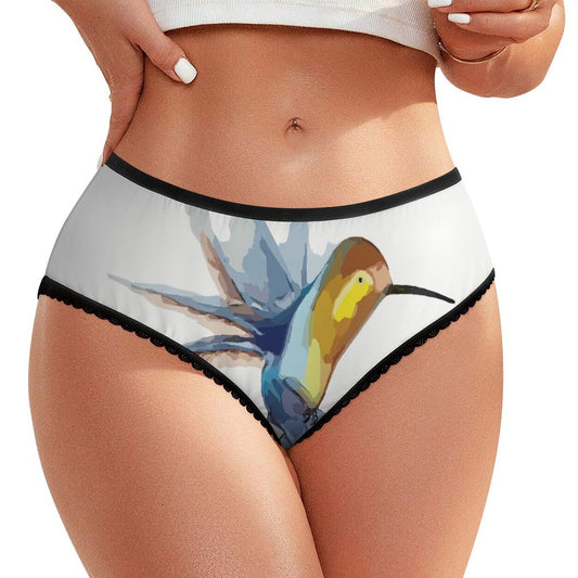 Slip Donna Personalizzato con Foto | Pizzo e Seta di Latte | Regalo Intimo