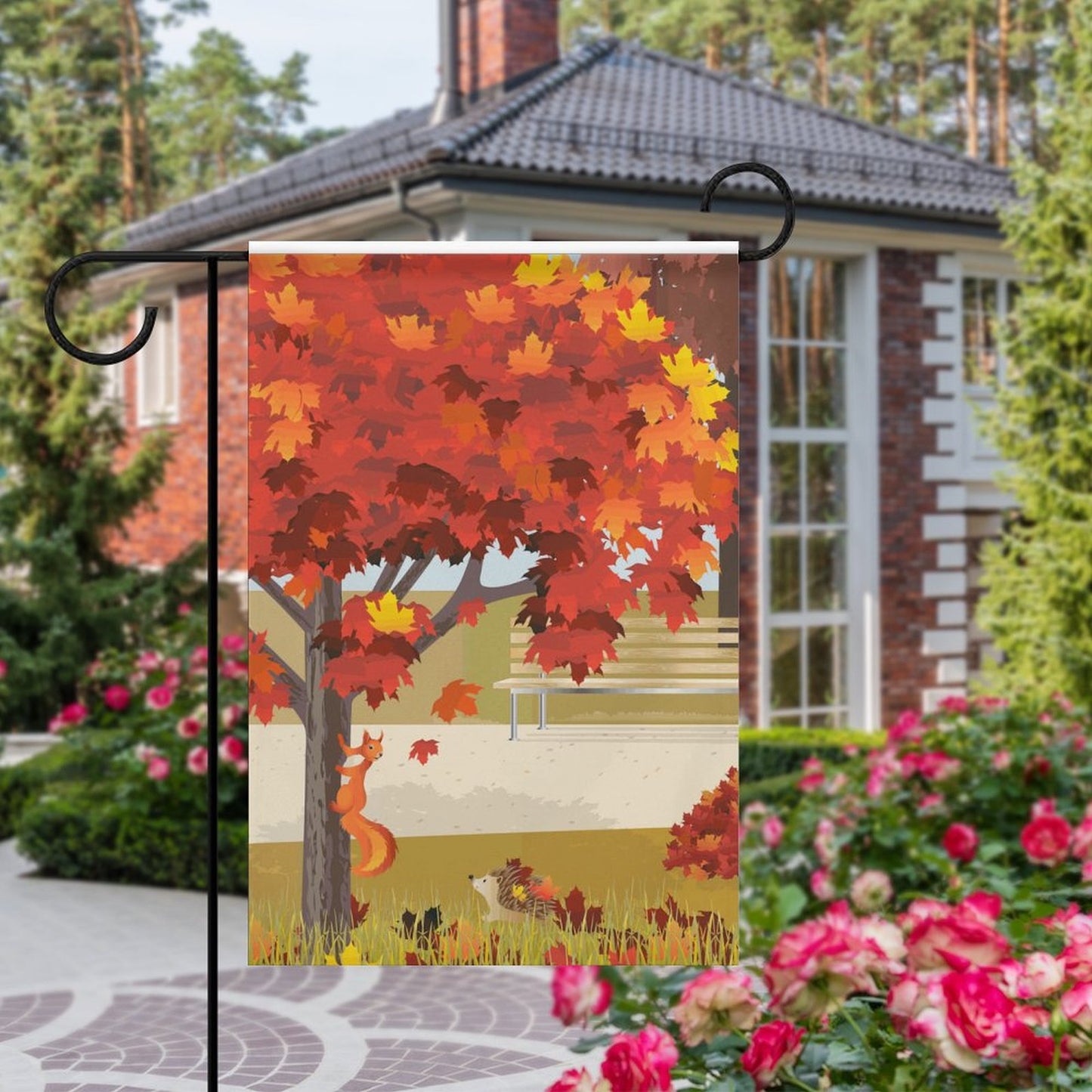 Bandiera da Giardino Personalizzata Bifacciale | Il Sorriso della Tua Casa