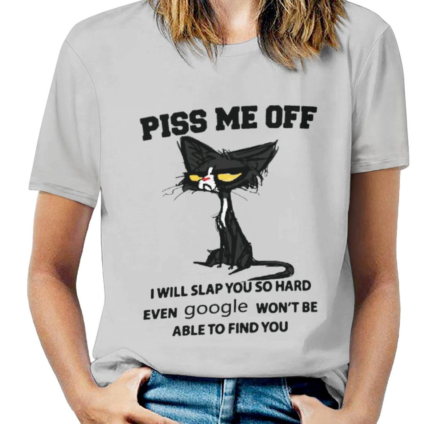 T-Shirt Donna Stampa Totale | Effetto Cotone Morbido Personalizzato (S-6XL)