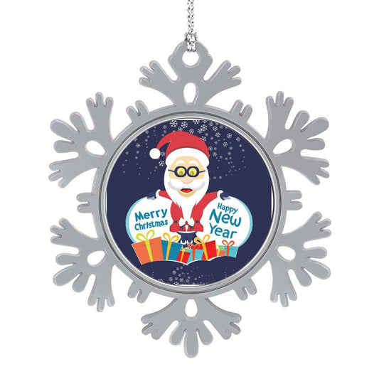 Fiocco di Neve in Metallo Personalizzato | Il Tuo Cimelio di Natale