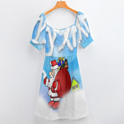 Abito A-Line Personalizzato con Foto | Vestito Estivo Sciancrato