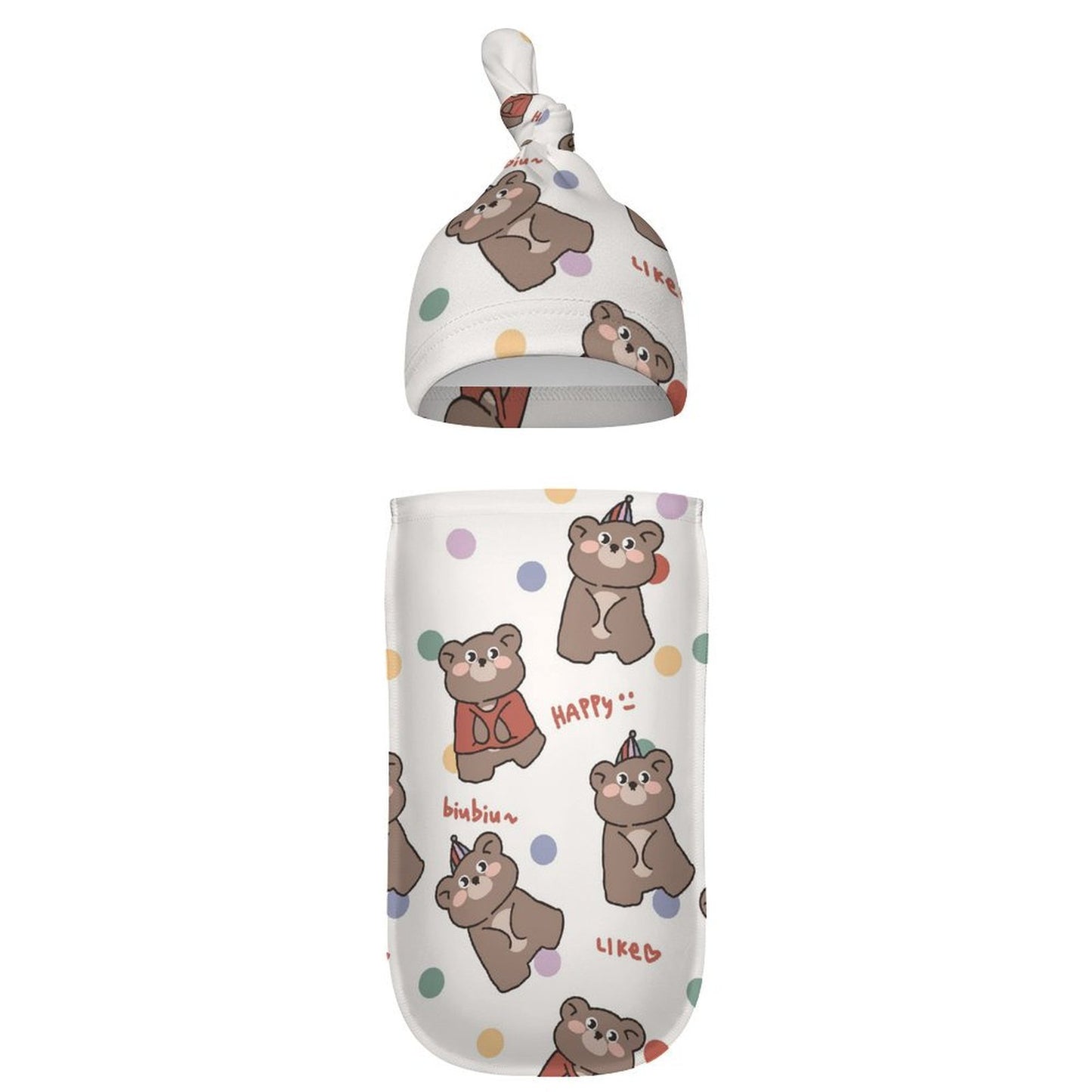 Set Neonato Personalizzato in Puro Cotone con Cappellino