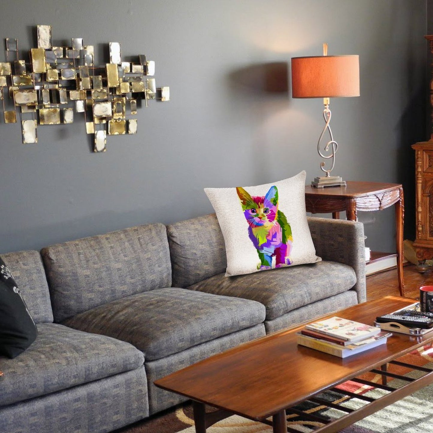 Fodera Cuscino Personalizzata Cotone e Lino | Texture Naturale Farmhouse | 45x45