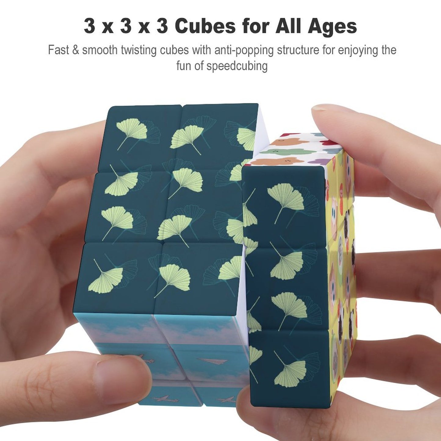 Cubo di Rubik 3x3 Personalizzato Foto UV | Speed Cube Stampa Custom ABS
