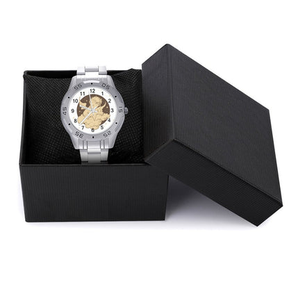 Orologio Business Personalizzato con Bracciale in Acciaio e Chiusura a Farfalla