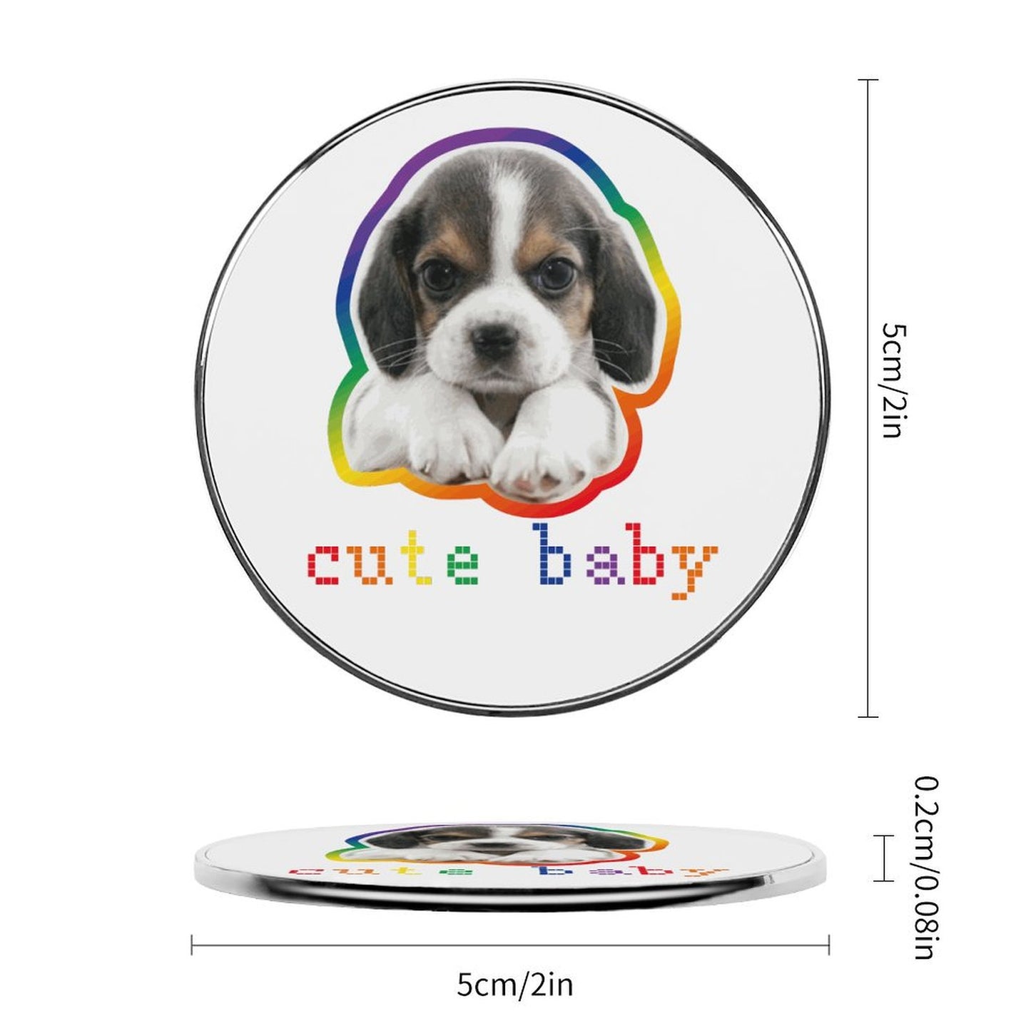 Magnete da Frigo Personalizzato in Metallo | La Tua Foto, un'Opera d'Arte