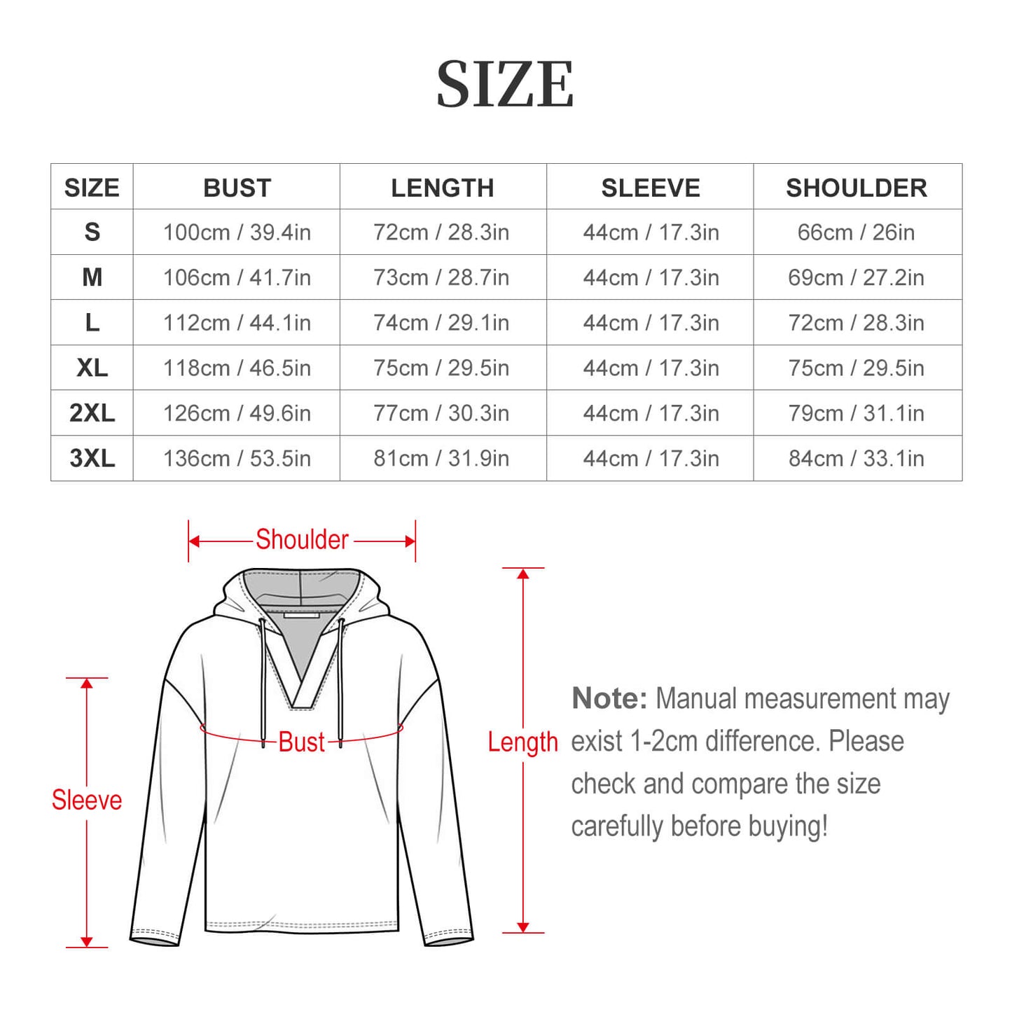 Felpa V-Neck Donna con Cappuccio Personalizzata | Stampa Unica