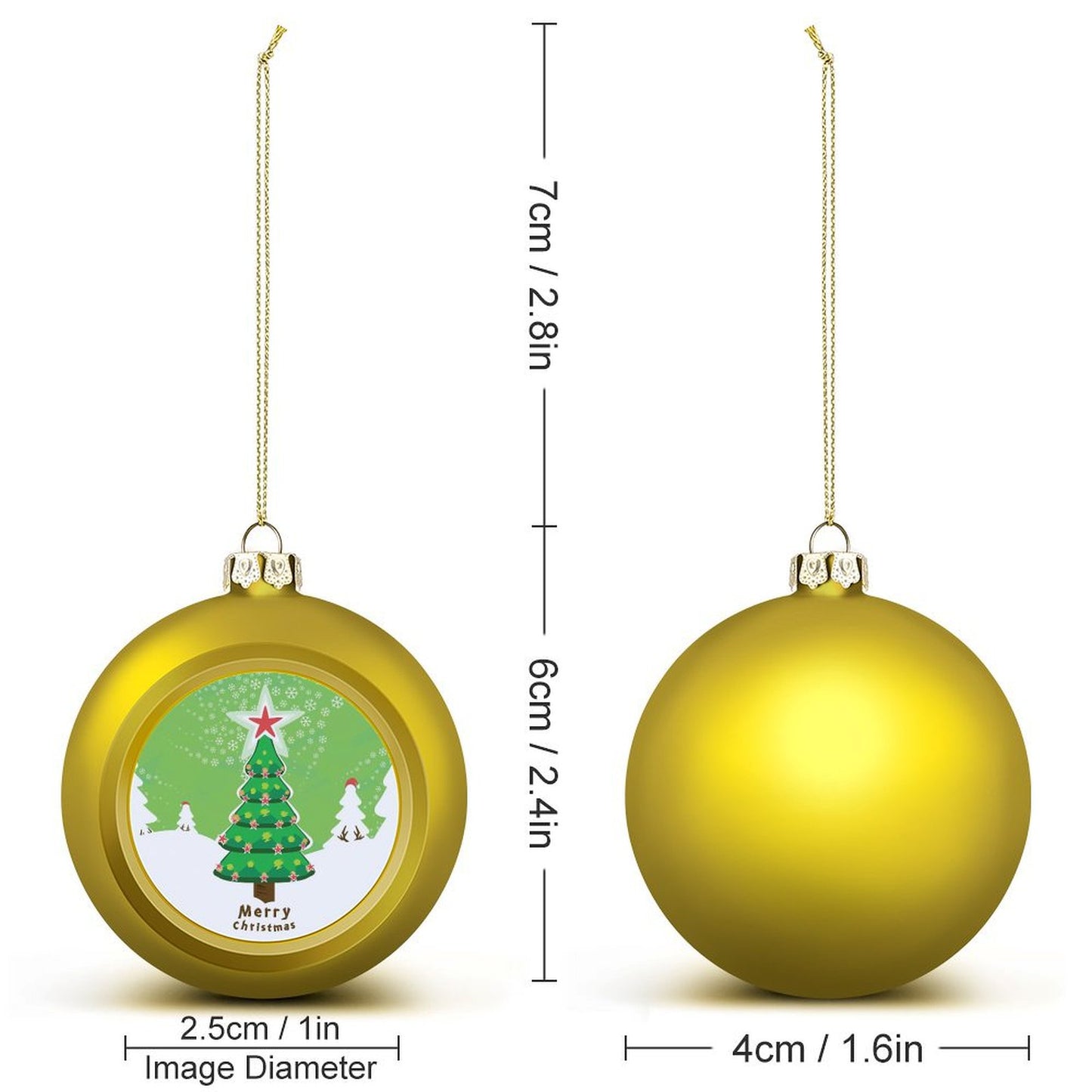 Mini Palline di Natale Personalizzate | La Tua Foto, il Tuo Stile