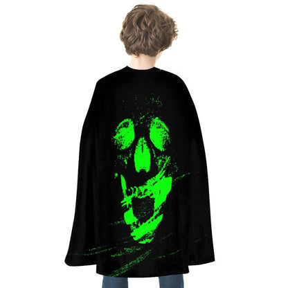 Mantello Halloween in Raso | Costume Reversibile Bambini & Adulti (70cm)