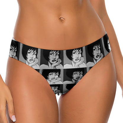 Perizoma Milk Silk Personalizzato | T-Back Invisibile Stampa HD | Intimo Donna